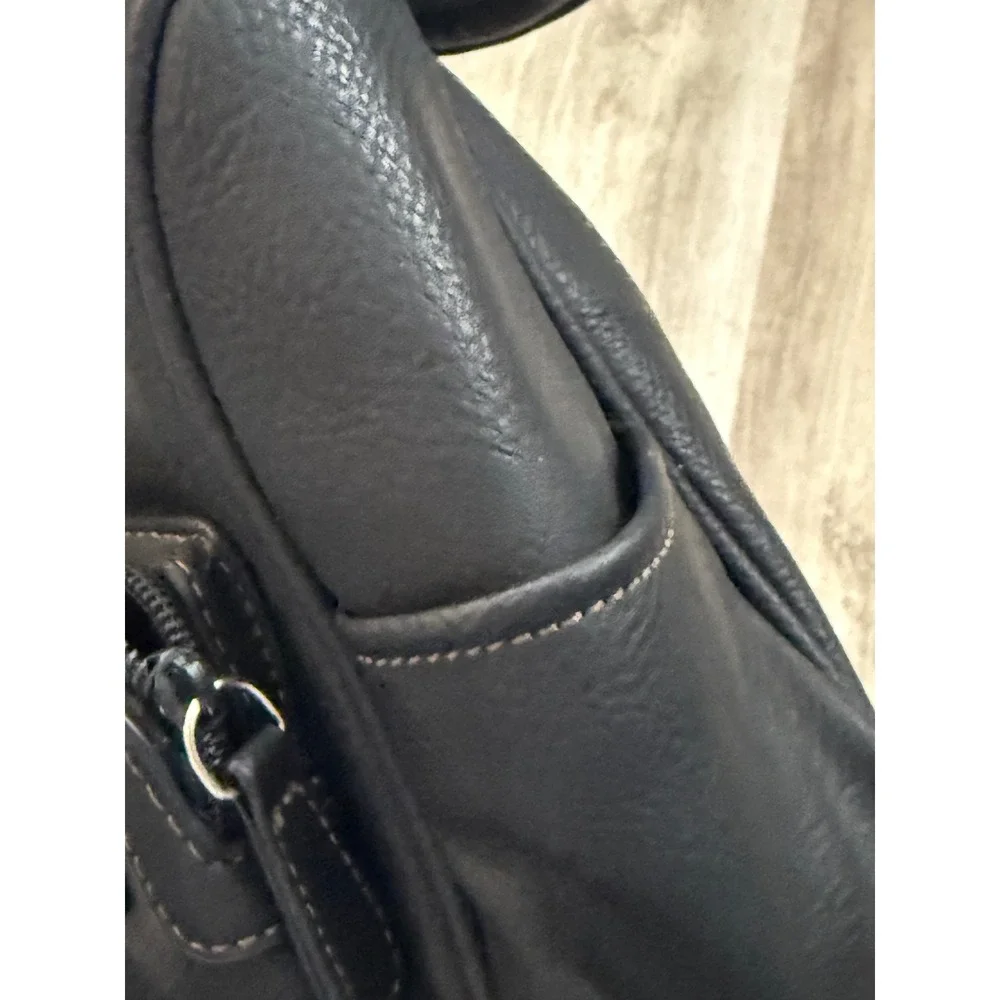 St Johns Bay‎ Black Faux Leather Convertible Backpack Purse Small